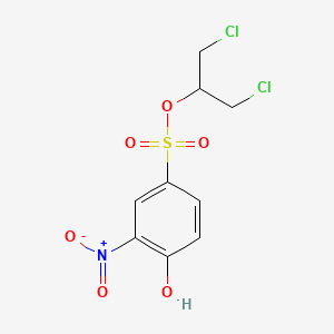 molecular formula C9H9Cl2NO6S B8043435 1,3-Dichloropropan-2-yl 4-hydroxy-3-nitrobenzenesulfonate 