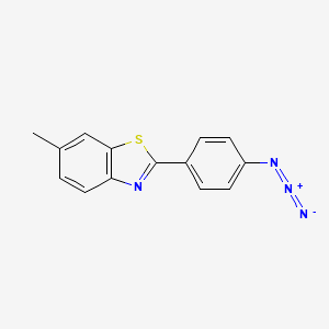 molecular formula C14H10N4S B8043492 2-(4-Azidophenyl)-6-methylbenzothiazole 