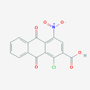 molecular formula C15H6ClNO6 B8043494 1-Chloro-4-nitro-9,10-dioxoanthracene-2-carboxylic acid 