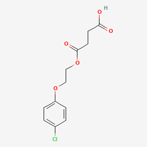 4-[2-(4-Chlorophenoxy)ethoxy]-4-oxobutanoic acid