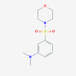 molecular formula C12H18N2O3S B8043838 N,N-dimethyl-3-morpholin-4-ylsulfonylaniline 