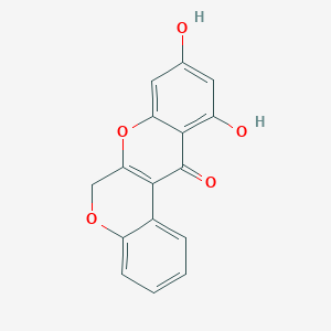 molecular formula C16H10O5 B8043852 9,11-Dihydroxychromeno[3,4-b]chromen-12(6H)-one 