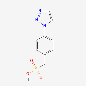 molecular formula C9H9N3O3S B8043889 4-(1H-1,2,3-Triazol-1-yl)benzenemethanesulfonic acid CAS No. 1089330-89-1