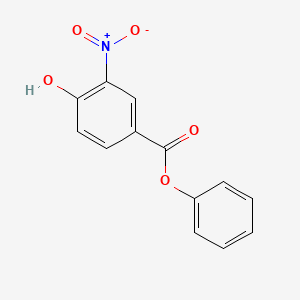 molecular formula C13H9NO5 B8043939 Phenyl 4-hydroxy-3-nitrobenzoate 