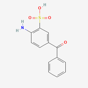 molecular formula C13H11NO4S B8043954 2-Amino-5-benzoylbenzenesulfonic acid 