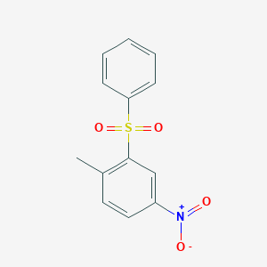 molecular formula C13H11NO4S B8043962 2-(Benzenesulfonyl)-1-methyl-4-nitrobenzene 