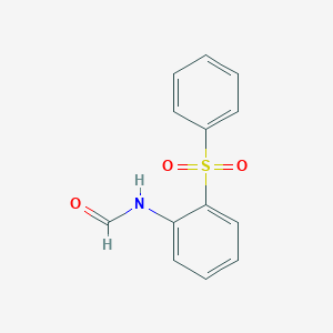 molecular formula C13H11NO3S B8043966 N-[2-(benzenesulfonyl)phenyl]formamide 