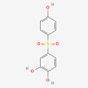 molecular formula C12H10O5S B8043979 4-(4-Hydroxyphenyl)sulfonylbenzene-1,2-diol 