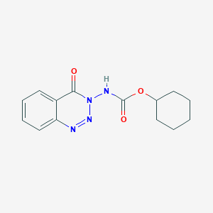 cyclohexyl N-(4-oxo-1,2,3-benzotriazin-3-yl)carbamate