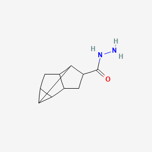 molecular formula C10H14N2O B8044022 Tetracyclo[4.3.0.02,4.03,7]nonane-8-carbohydrazide 