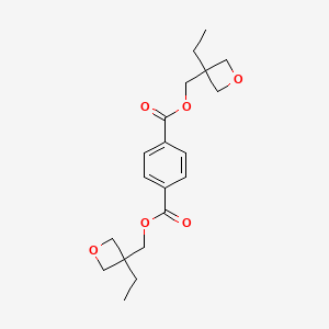 molecular formula C20H26O6 B8044049 Bis[(3-ethyloxetan-3-yl)methyl] benzene-1,4-dicarboxylate CAS No. 63943-89-5