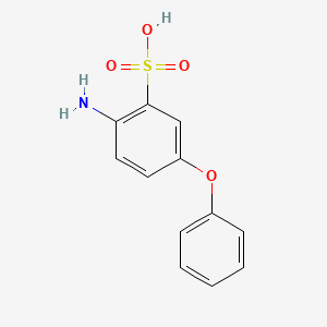 molecular formula C12H11NO4S B8044073 2-Amino-5-phenoxybenzenesulfonic acid 