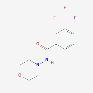 molecular formula C12H13F3N2O2 B8044095 N-morpholin-4-yl-3-(trifluoromethyl)benzamide 