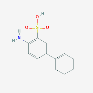molecular formula C12H15NO3S B8044110 2-Amino-5-(cyclohexen-1-yl)benzenesulfonic acid 