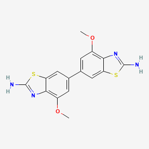6-(2-Amino-4-methoxy-1,3-benzothiazol-6-yl)-4-methoxy-1,3-benzothiazol-2-amine