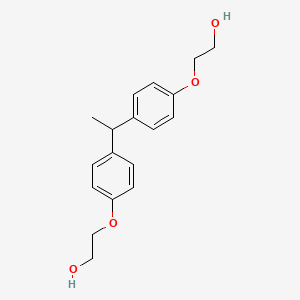 molecular formula C18H22O4 B8044121 2-[4-[1-[4-(2-Hydroxyethoxy)phenyl]ethyl]phenoxy]ethanol 
