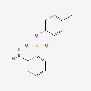 molecular formula C13H13NO3S B8044145 (4-Methylphenyl) 2-aminobenzenesulfonate 