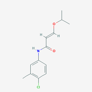 molecular formula C13H16ClNO2 B8044146 (E)-N-(4-chloro-3-methylphenyl)-3-propan-2-yloxyprop-2-enamide 