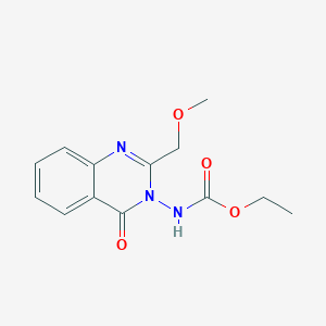 molecular formula C13H15N3O4 B8044152 ethyl N-[2-(methoxymethyl)-4-oxoquinazolin-3-yl]carbamate 