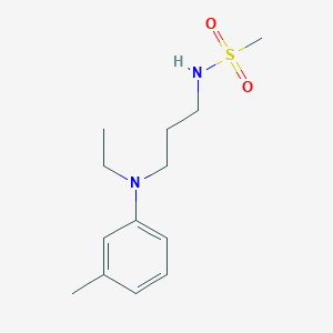 molecular formula C13H22N2O2S B8044162 N-[3-(N-ethyl-3-methylanilino)propyl]methanesulfonamide 
