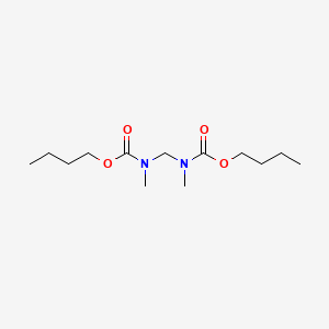 molecular formula C13H26N2O4 B8044176 butyl N-[[butoxycarbonyl(methyl)amino]methyl]-N-methylcarbamate 