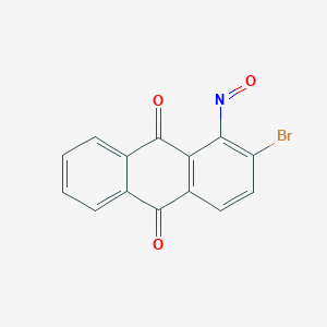 molecular formula C14H6BrNO3 B8044198 2-Bromo-1-nitrosoanthracene-9,10-dione 