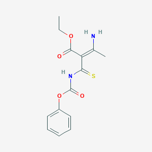 ethyl (E)-3-amino-2-(phenoxycarbonylcarbamothioyl)but-2-enoate