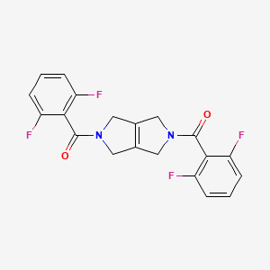 [5-(2,6-Difluorobenzoyl)-1,3,4,6-tetrahydropyrrolo[3,4-c]pyrrol-2-yl]-(2,6-difluorophenyl)methanone