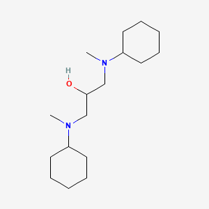 molecular formula C17H34N2O B8044312 1,3-Bis[cyclohexyl(methyl)amino]propan-2-ol 
