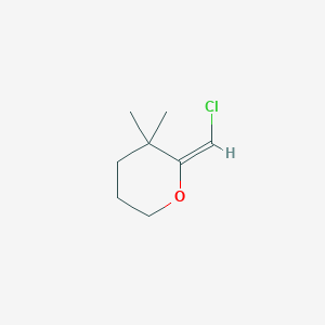 (2E)-2-(chloromethylidene)-3,3-dimethyloxane
