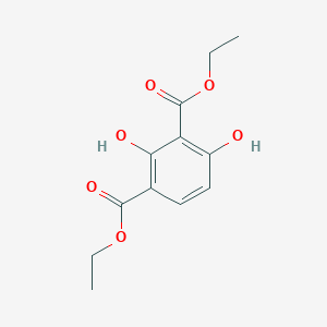 molecular formula C12H14O6 B8044325 Diethyl 2,4-dihydroxybenzene-1,3-dicarboxylate 