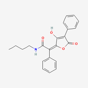 (2E)-N-Butyl-2-(3-hydroxy-4-phenyl-5-oxo-2,5-dihydrofuran-2-ylidene)-2-phenylacetamide