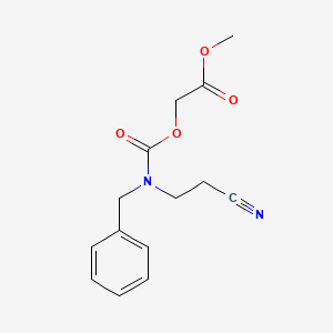 Methyl 2-[benzyl(2-cyanoethyl)carbamoyl]oxyacetate