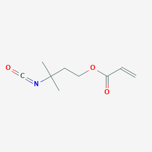 molecular formula C9H13NO3 B8044344 (3-Isocyanato-3-methylbutyl) prop-2-enoate 