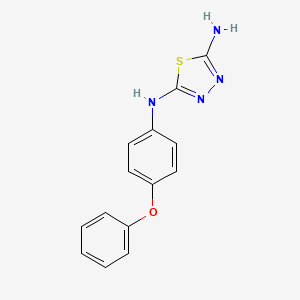 2-N-(4-phenoxyphenyl)-1,3,4-thiadiazole-2,5-diamine