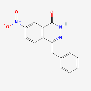 molecular formula C15H11N3O3 B8044379 4-benzyl-7-nitro-2H-phthalazin-1-one 
