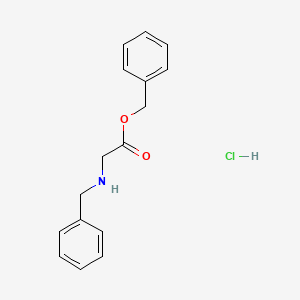 molecular formula C16H18ClNO2 B8044446 N-benzylglycine benzyl ester hydrochloride 