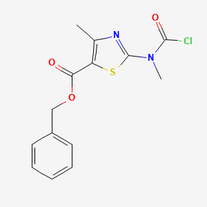 Benzyl 2-[carbonochloridoyl(methyl)amino]-4-methyl-1,3-thiazole-5-carboxylate
