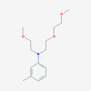 molecular formula C15H25NO3 B8044501 N-[2-(2-methoxyethoxy)ethyl]-N-(2-methoxyethyl)-3-methylaniline 