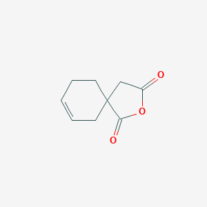 molecular formula C9H10O3 B8044520 2-Oxaspiro[4.5]dec-7-ene-1,3-dione 