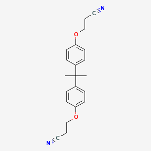 3-[4-[2-[4-(2-Cyanoethoxy)phenyl]propan-2-yl]phenoxy]propanenitrile
