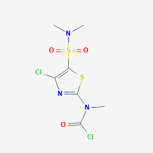 N-[4-chloro-5-(dimethylsulfamoyl)-1,3-thiazol-2-yl]-N-methylcarbamoyl chloride
