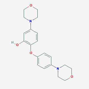 molecular formula C20H24N2O4 B8044627 5-Morpholin-4-yl-2-(4-morpholin-4-ylphenoxy)phenol 