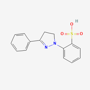 2-(5-Phenyl-3,4-dihydropyrazol-2-yl)benzenesulfonic acid