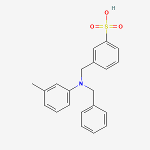 molecular formula C21H21NO3S B8044681 3-[(N-benzyl-3-methylanilino)methyl]benzenesulfonic acid 