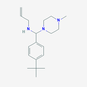 molecular formula C19H31N3 B8044717 N-[(4-tert-butylphenyl)-(4-methylpiperazin-1-yl)methyl]prop-2-en-1-amine 
