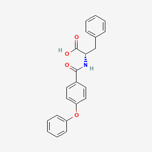 molecular formula C22H19NO4 B8044792 (2S)-2-[(4-phenoxybenzoyl)amino]-3-phenylpropanoic acid 