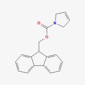 molecular formula C19H17NO2 B8044806 2,5-dihydro-pyrrole-1-carboxylic acid 9H-fluoren-9-ylmethyl ester 