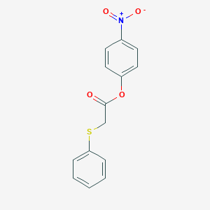 molecular formula C14H11NO4S B8044812 Phenylthioacetic acid, 4-nitrophenyl ester CAS No. 62171-63-5
