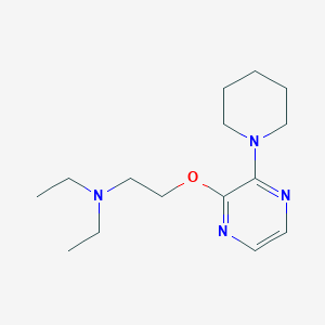 molecular formula C15H26N4O B8044873 N,N-diethyl-2-(3-piperidin-1-ylpyrazin-2-yl)oxyethanamine 